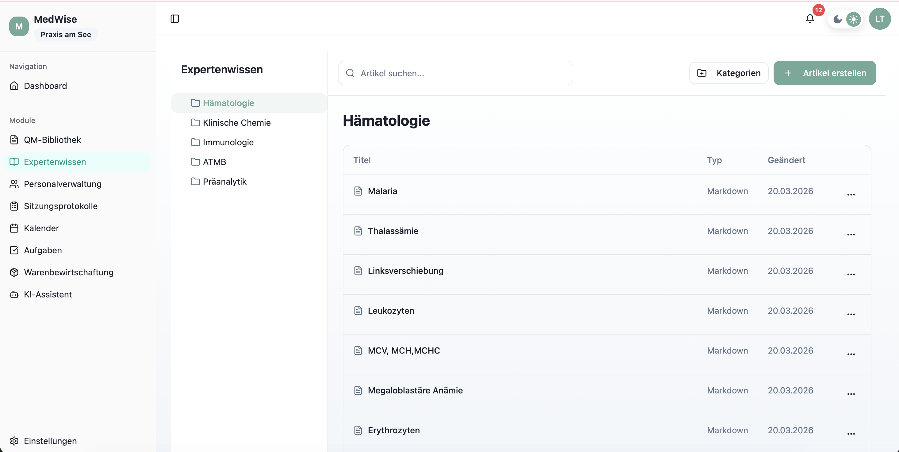 MedWise Fachwissen-Datenbank für medizinische Praxen